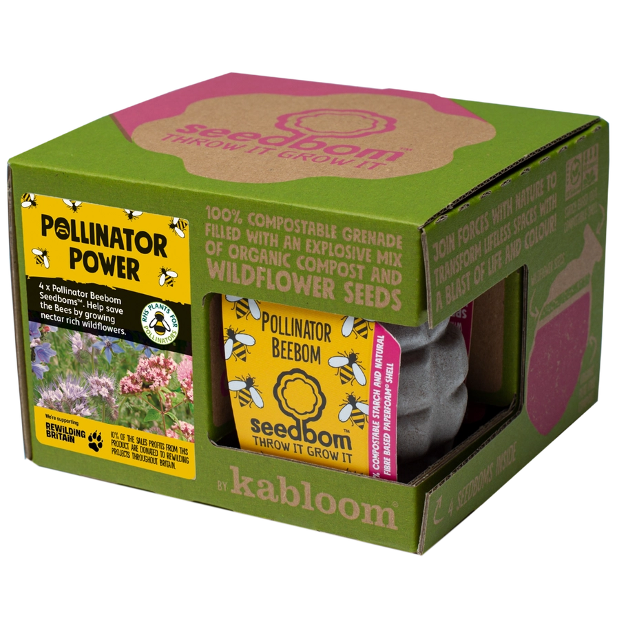 FRØBOMBER TIL BEVARELSE AF BIER - GAVEÆSKE M. 4 STK - KABLOOM