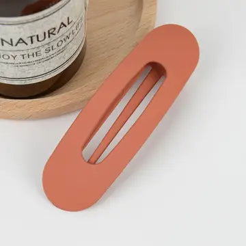 Flad mat hårklemme i recycled plast – smal Duckbill hårclip