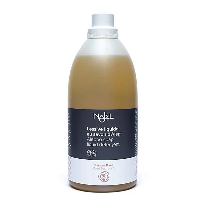 Flydende Aleppo vaskemiddel med roseduft, naturlig vask
