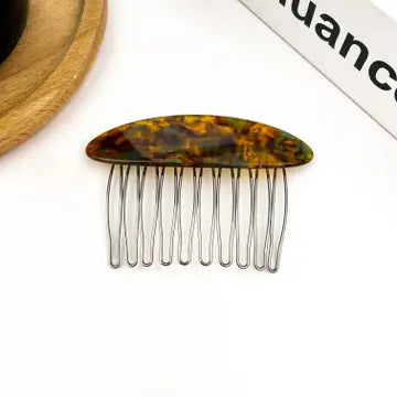 Fransk hårkam med metal tænder