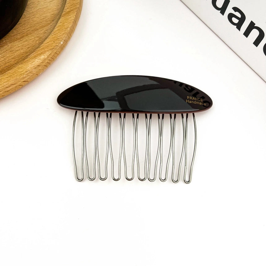 Fransk hårkam med metal tænder