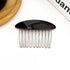 Fransk hårkam comb clip – acetat & metal i sort