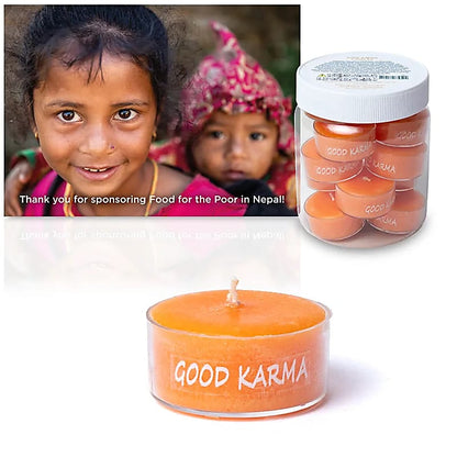 Good Karma fyrfadslys - bæredygtige palmevoks