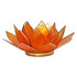 Orange lotus lysestage i glas