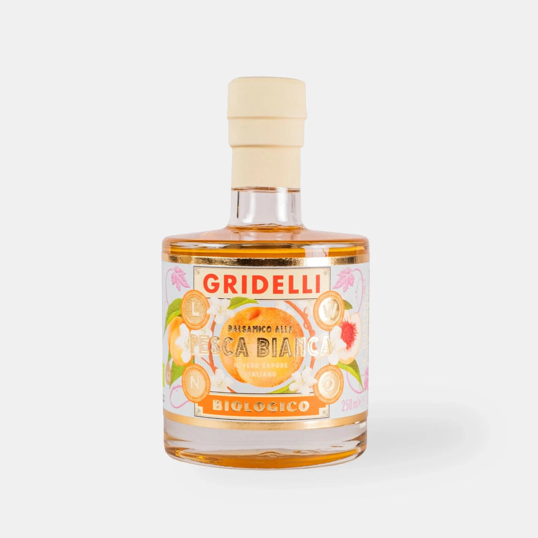 Gridelli Balsamico med Fersken – Økologisk IGP Balsamico fra Modena
