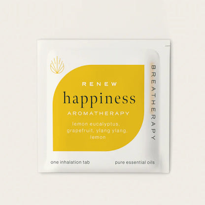 Aromaterapi Plaster – Renew &amp; Happiness (3 stk) emballage med citrus og æteriske olier