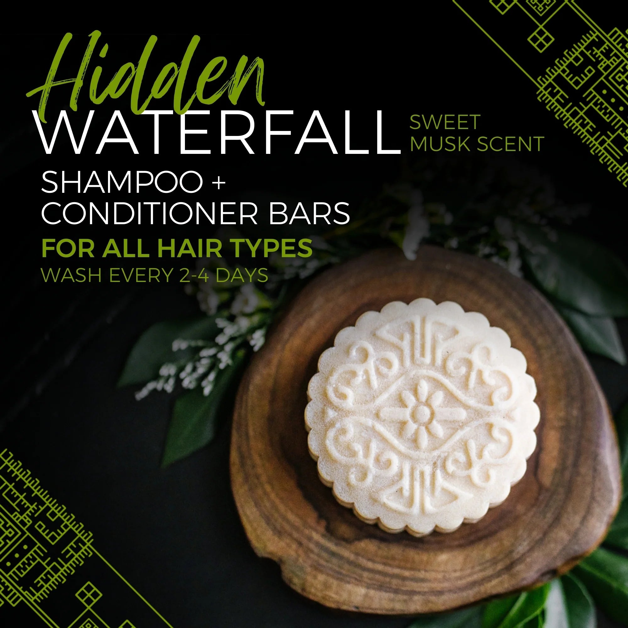 En luksuriøs shampoo bar med Rice Water &amp; Hidden Waterfall duft, der styrker, reparerer og giver håret silkeblød volumen &amp; naturlig glans.