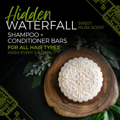En luksuriøs shampoo bar med Rice Water &amp; Hidden Waterfall duft, der styrker, reparerer og giver håret silkeblød volumen &amp; naturlig glans.