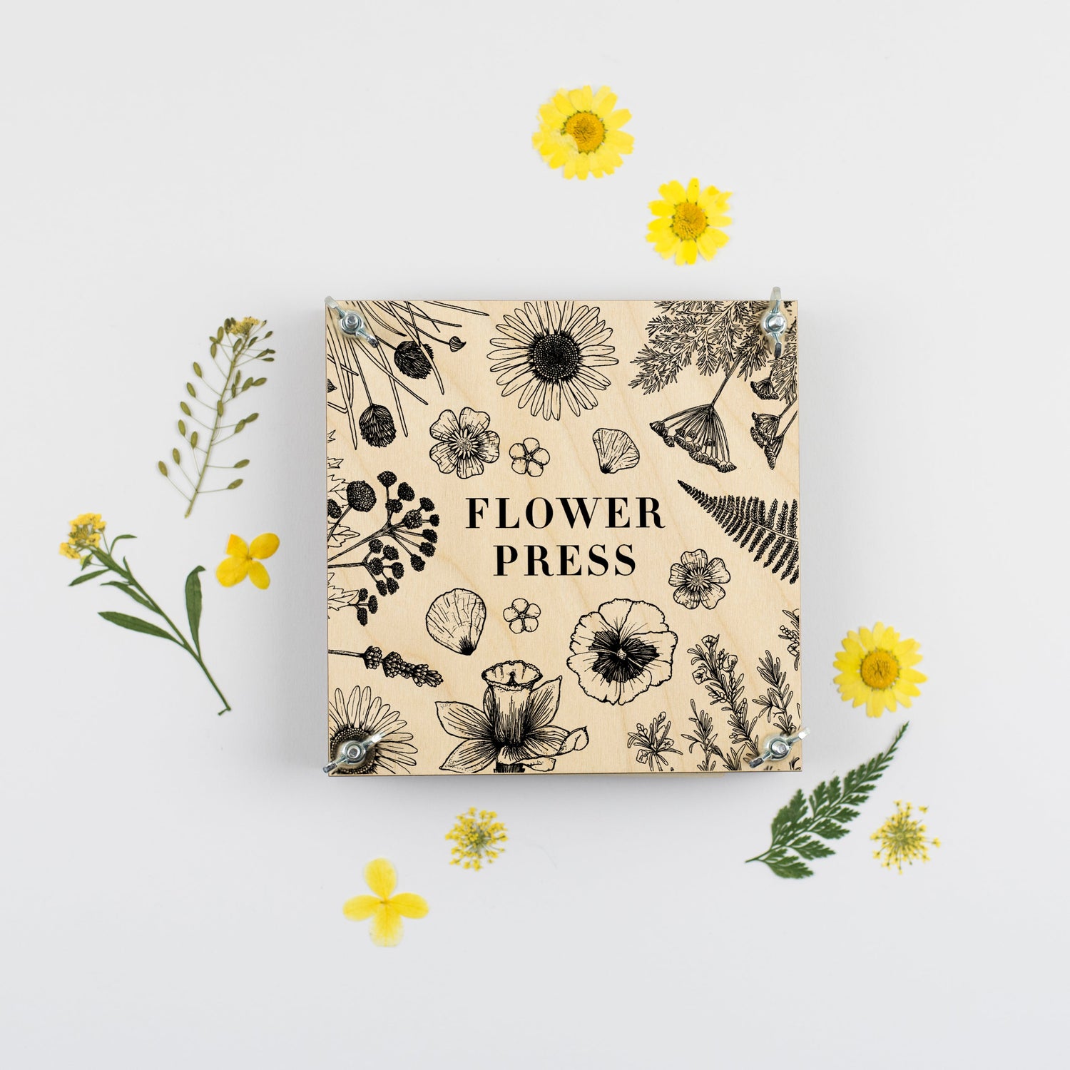 Blomsterpresser 15x15 cm | Bæredygtigt træ