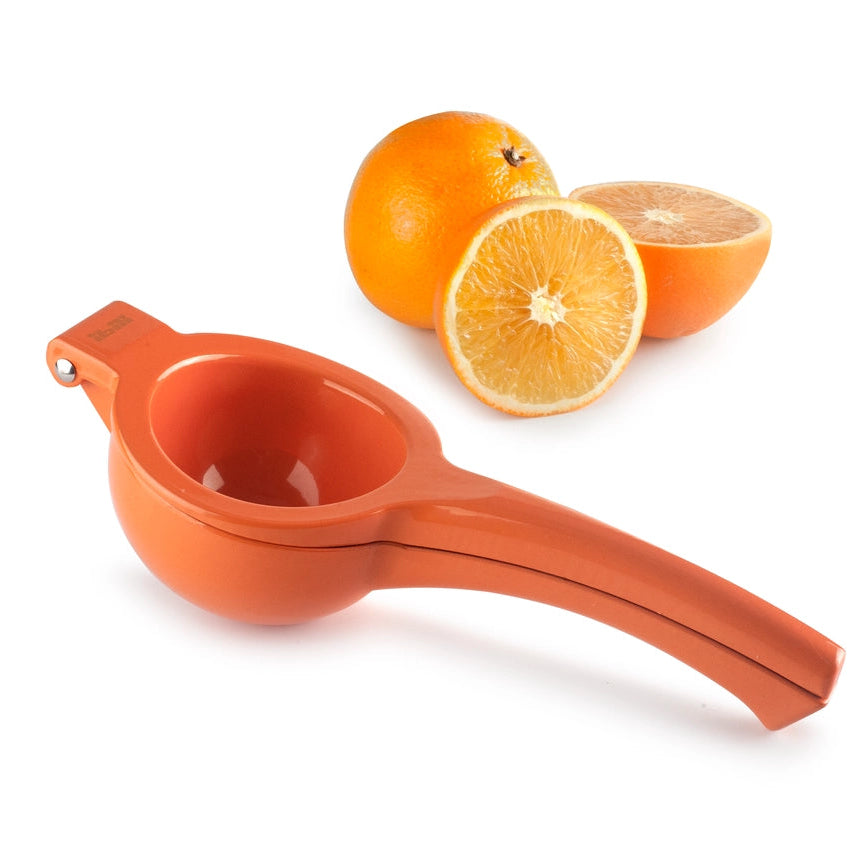 Citrus Squeezer – robust presser i rustfrit stål. Pres nemt citron, lime &amp; appelsin uden kerner. Holdbar, nem at rengøre -god til juice, dressinger og cocktails