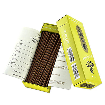 Japansk Patchouli røgelse med røgelsespinde og holder til hjemmedekoration