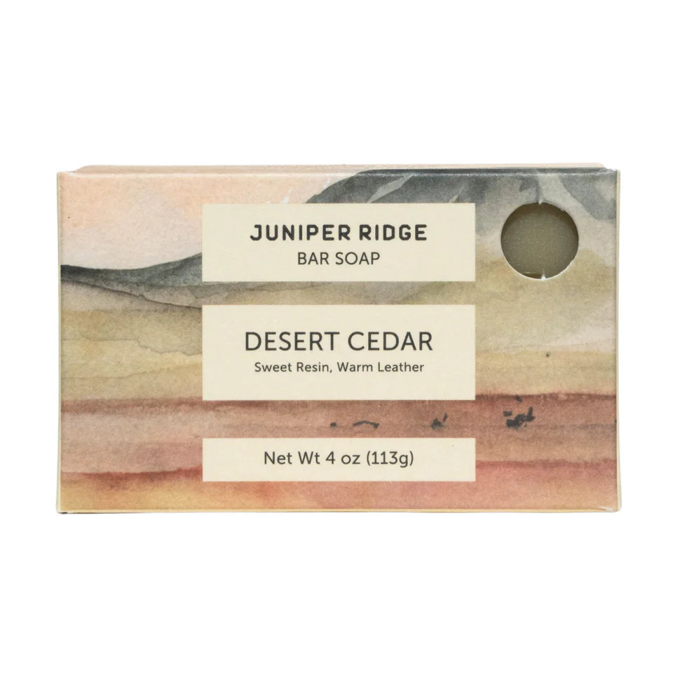 Juniper Ridge Soap Bar – Desert Cedar | Naturlig varm træ sæbe