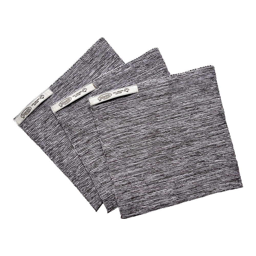 Solwang Design - karklude Øko-Tex bomuld | Grå Meleret