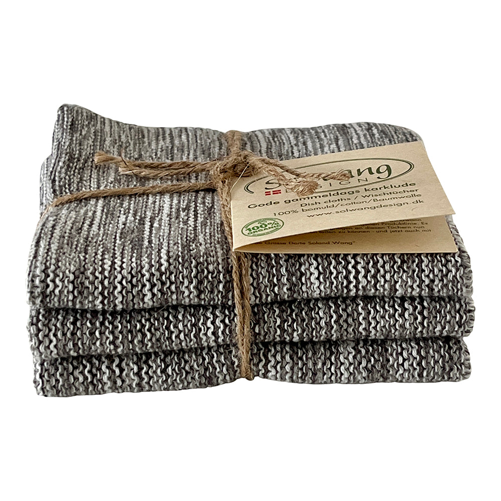 Solwang Design Karklude | Øko-Tex bomuld – Grå Meleret