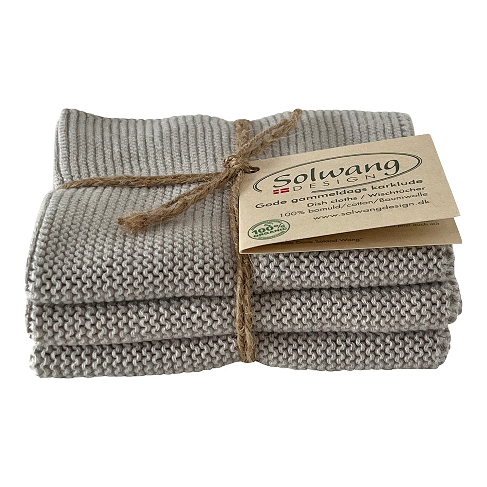 Solwang Design Karklude | Øko-Tex bomuld – Lys grå