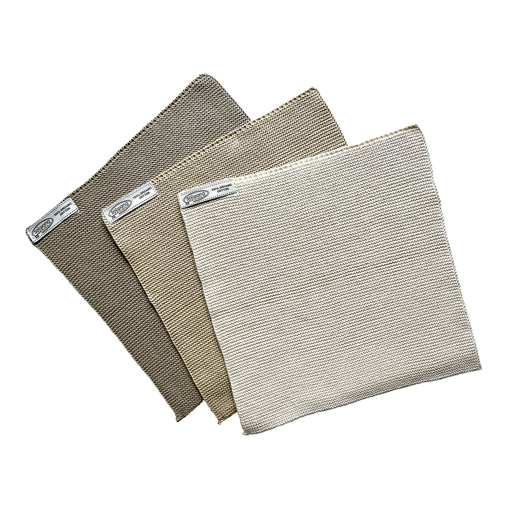 Solwang Design Karklude | Øko-Tex bomuld – Natur, Lys Khaki &amp; Khaki