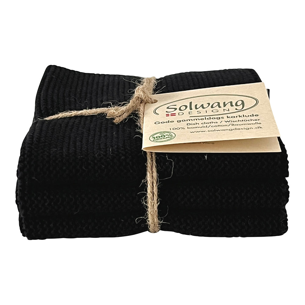 Solwang Design Karklude | Øko-Tex bomuld – Sort