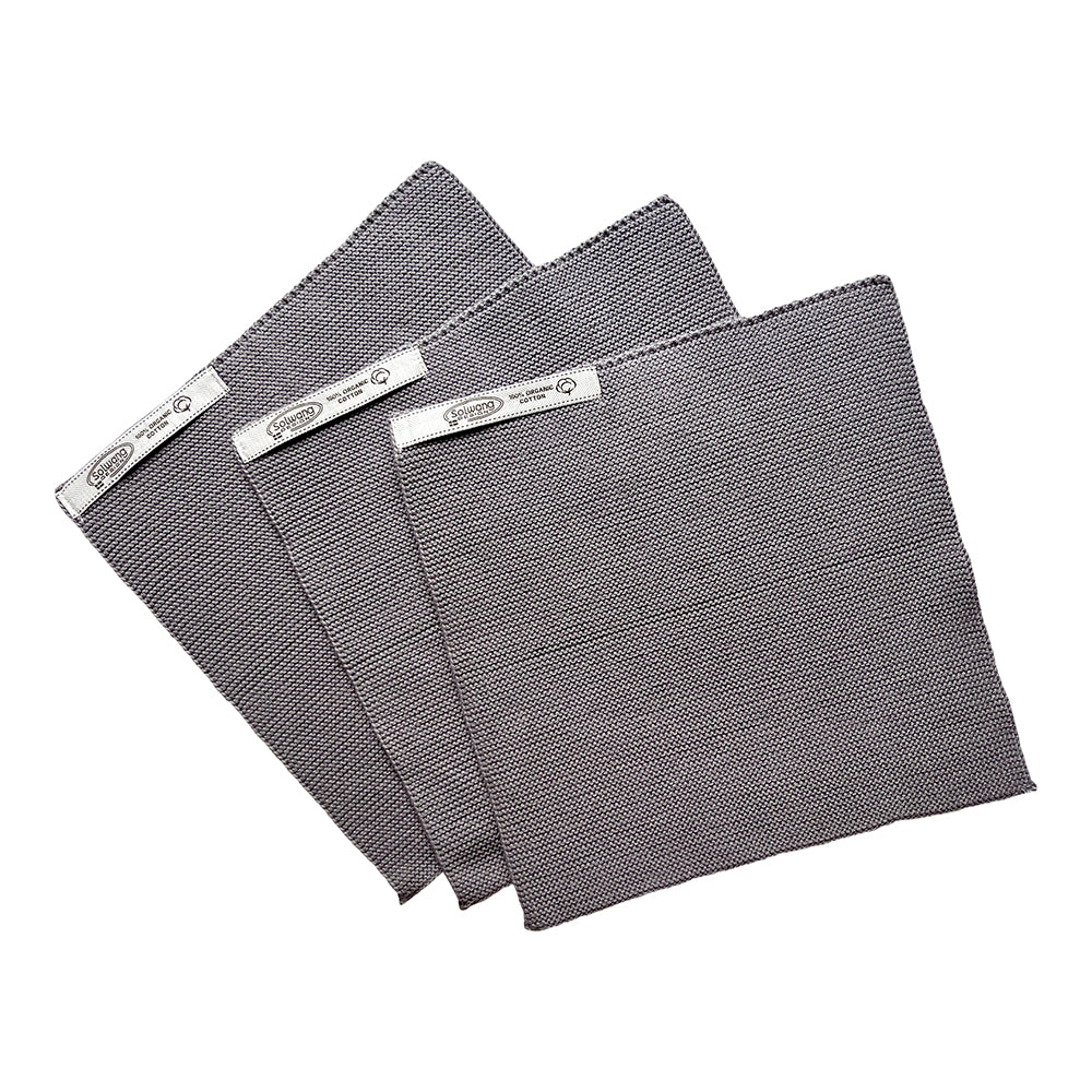 Solwang Design - karklude Øko-Tex bomuld | Stålgrå