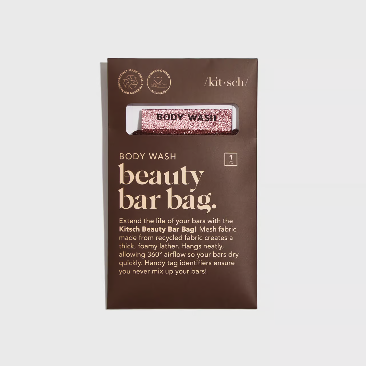 KITSCH - BODY WASH BAR POSE - CHOCOLATE