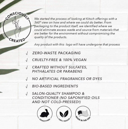 Fugtgivende conditioner bar med shea butter og kokosolie. Styrker, reducerer krus &amp; giver glans. Vegansk, bæredygtig &amp; plastikfri hårpleje.