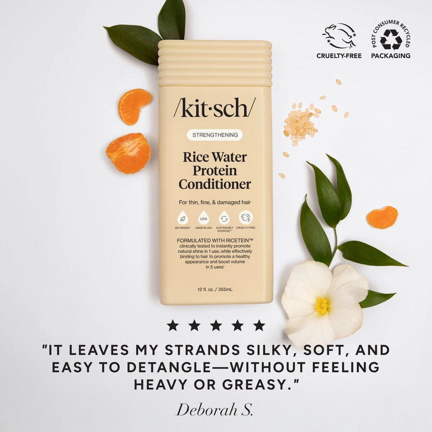 KITSCH Rice Water Protein Conditioner - Volumen &amp; Hårvækst