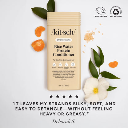 KITSCH Rice Water Protein Conditioner - Volumen &amp; Hårvækst