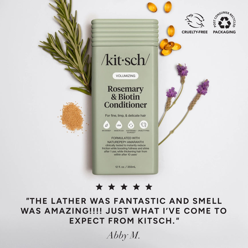 Kitsch rosmarin og biotin shampoo og balsam pakke