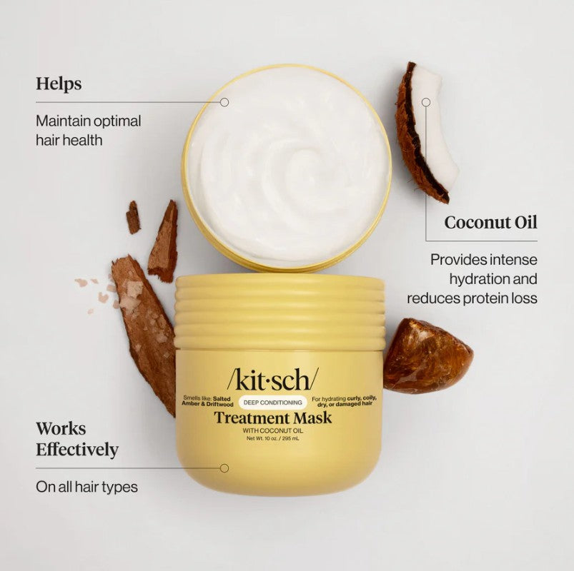 KITSCH Coconut Oil hårkur - blødgørende &amp; reparerende | Tørt &amp; beskadiget hår