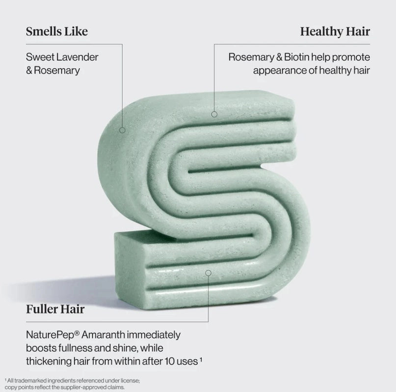 Kitsch shampoo &amp; balsam bar med rosmarin &amp; biotin, fyldigt hår, vegansk hårpleje