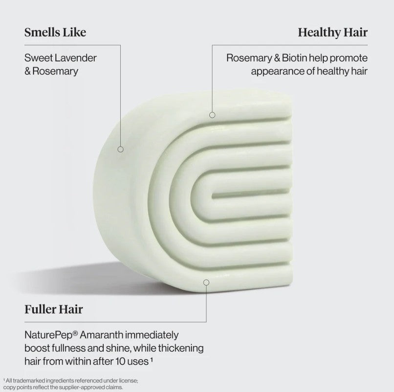 KITSCH Rosmarin &amp; Biotin Shampoo &amp; Conditioner bar - volume &amp; hårvækst | Fint &amp; tyndt hår