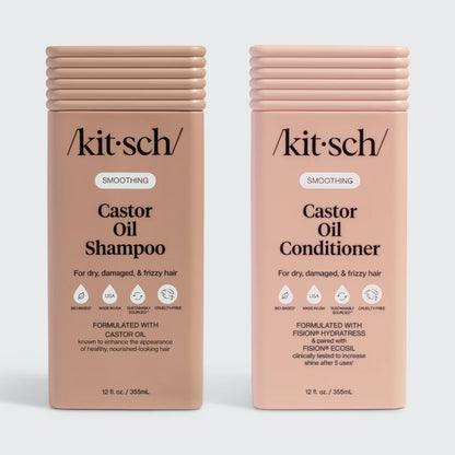 Kitsch shampoo &amp; balsam med Castor Oil, fugt og styrke til tørt hår