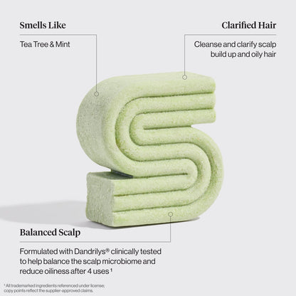 Kitsch shampoo &amp; balsam bar med Tea Tree &amp; Mint, bæredygtig hårpleje, fedtet hovedbund