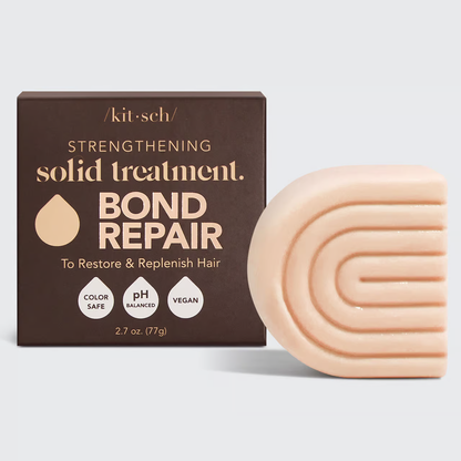 KITSCH Bond Repair Bar – Reparerende Hårkur med marulaolie og baobab protein. Vegansk hårkur bar, der styrker, plejer og giver glans til tørt og skadet hår.