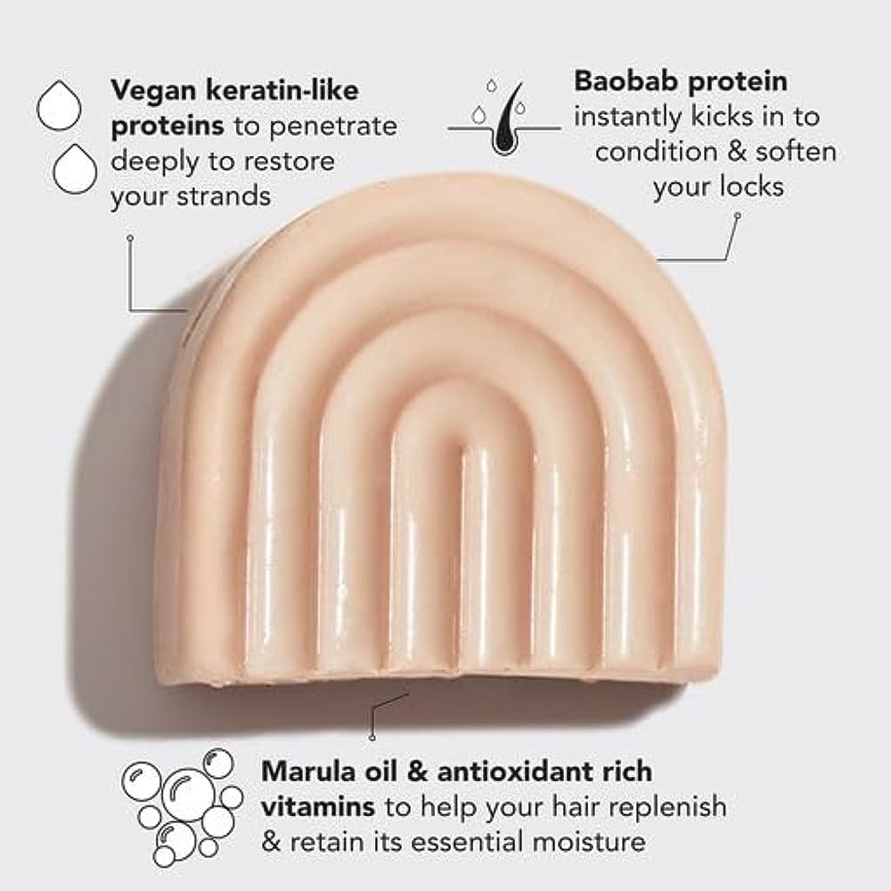 KITSCH Bond Repair Bar – Reparerende Hårkur med marulaolie og baobab protein. Vegansk hårkur bar, der styrker, plejer og giver glans til tørt og skadet hår.