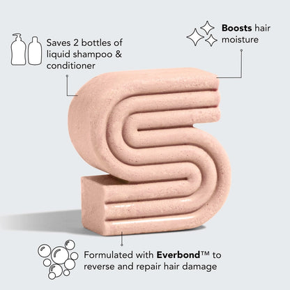 Kitsch shampoo &amp; balsam bar med argan olie – reparation til tørt hår