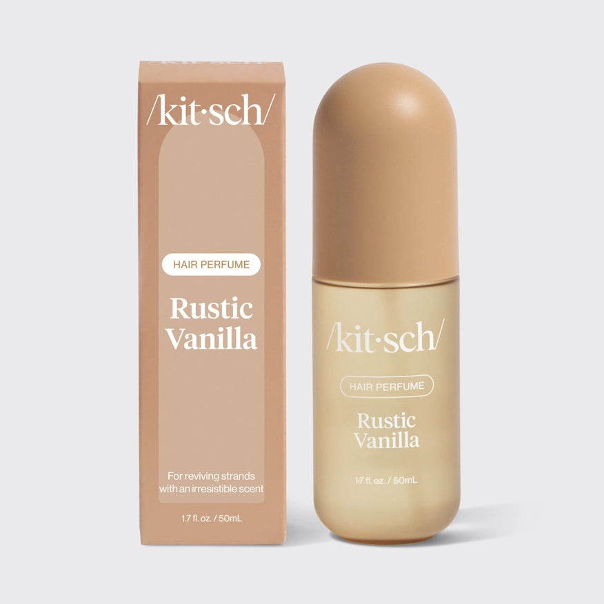 KITSCH Rustic Vanilla Hair Perfume – varm og naturligt elegant duft til hår, krop & tekstil. Let, vegansk og travel friendly.