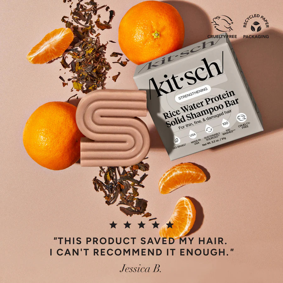 Kitsch shampoo &amp; balsam med Rice Water Protein – til fint hår