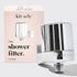 KITSCH Shower Filter renser vandet for kalk & klor. Få blødere hår og hud med renere vand – elegant design, nem montering & bæredygtig løsning.