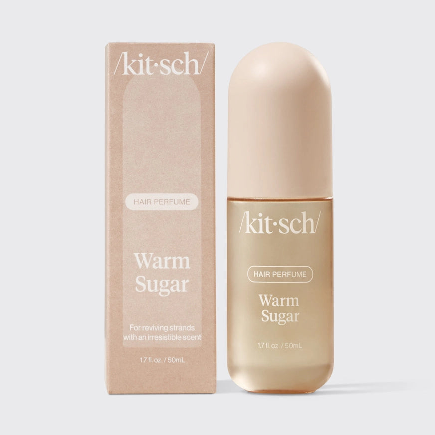 KITSCH Warm Sugar Hair Perfume – sød, blød og nostalgisk duft til hår, krop &amp; tekstil. Neutraliserer lugt. Vegansk &amp; travel friendly.