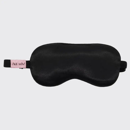 KITSCH Weighted Satin Eye Mask – vægtet sovemaske med ægte lavendel og silkeblød satin. Lindrer spændinger, beroliger sindet og forbedrer søvnkvaliteten.