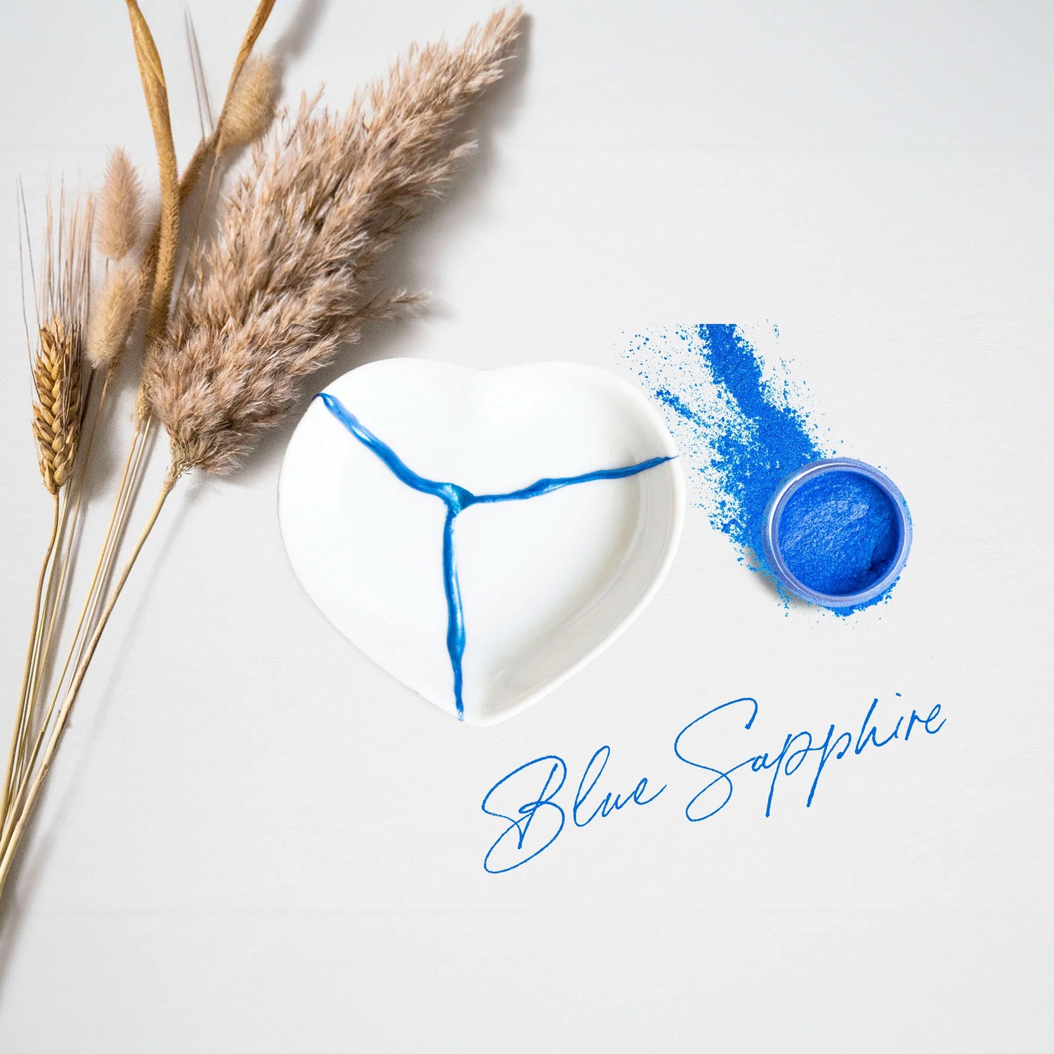 Kintsugi reparationssæt med guld, sølv &amp; farver - glas &amp; porcelæn reparation