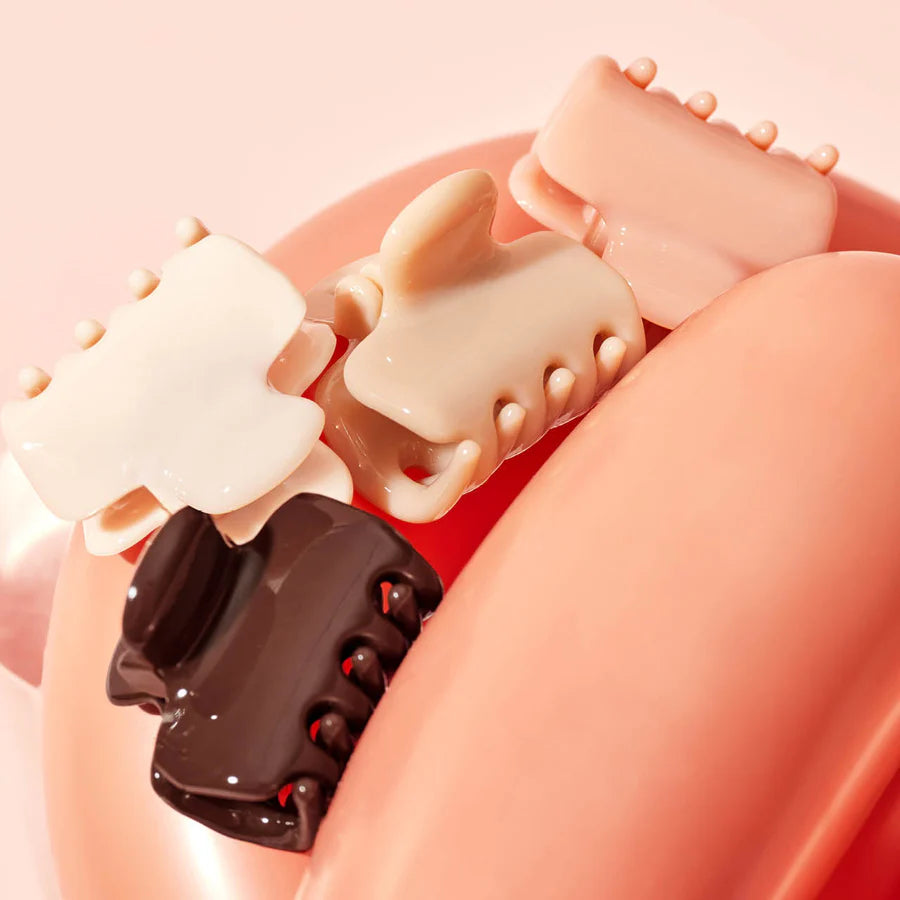 KITSCH Micro og mini Claw Clips giver et sikkert og skånsomt hold til pandehår, små håropsætninger og half-up frisurer