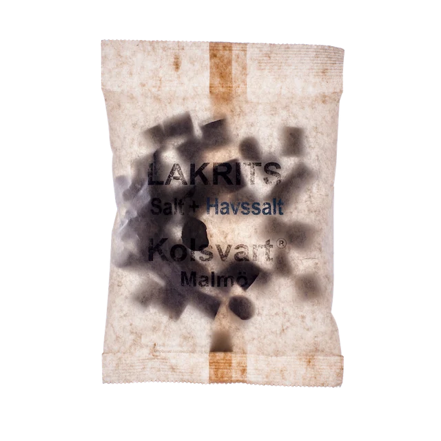 Kolsvart salt &amp; havsalt lakrids