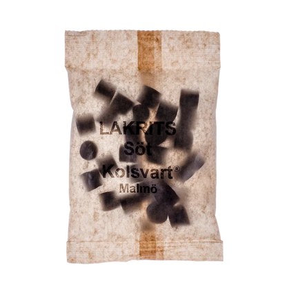 Kolsvart sød lakrids
