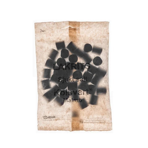 Kolsvart sygt salt lakrids
