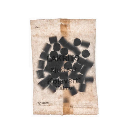 Kolsvart sygt salt lakrids