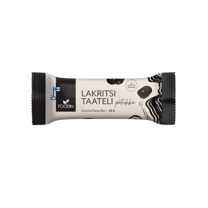 Dadel bar med lakrids | Glutenfri &amp; vegansk gourmet slik