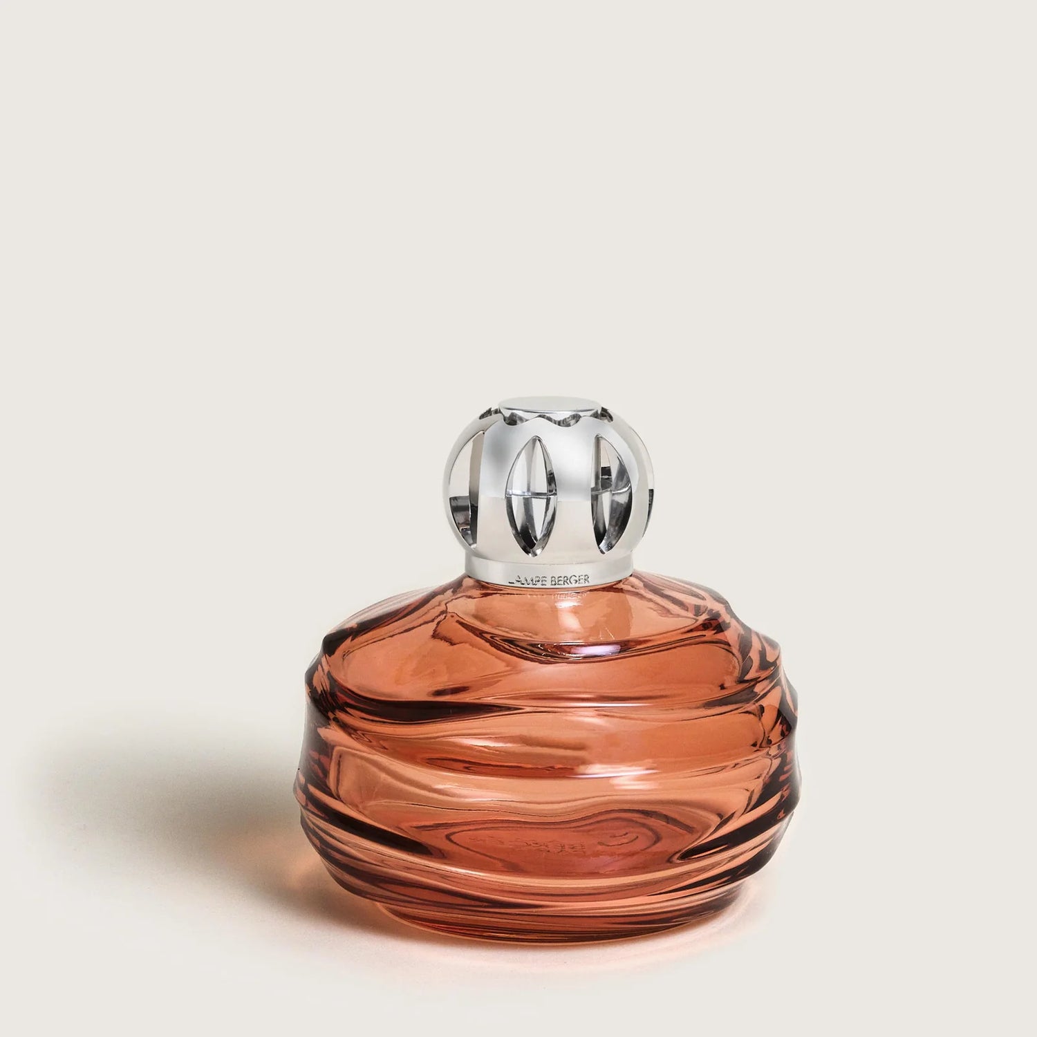 Maison Berger Amber Pink Echo – elegant duftlampe &amp; luftrenser i rosa amber farvet glas