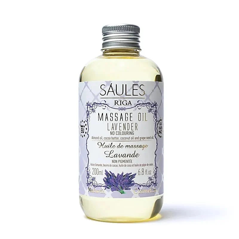 Silkeblød kropspleje og sanselig massage med vindruekerneolie, mandelolie, kokosolie, kakaosmør og E-vitamin