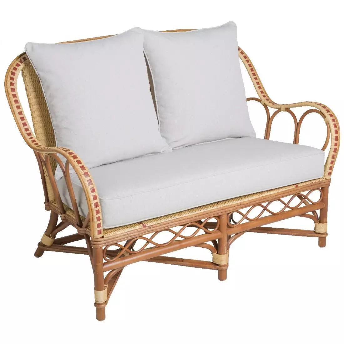 RATTAN SOFA MED ARMLÆN BAGATELLE | KOK MAISON